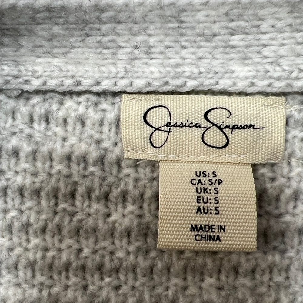Jessica Simpson gray cardigan size small - Picture 2 of 7
